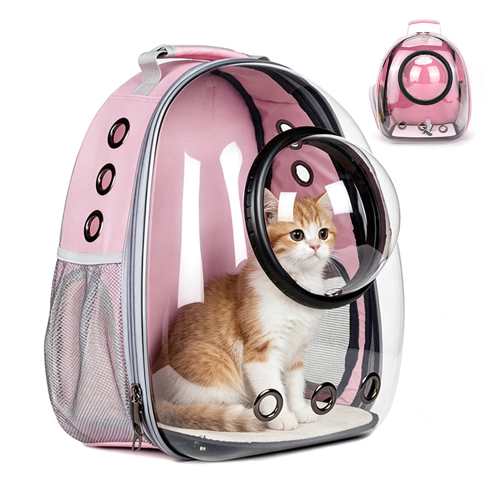 Space Capsule Pet Carrier Backpack with Clear Window for Cats and Dogs
