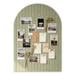 Large Arched Felt Bulletin Board with 30 Push Pins for Home Office School