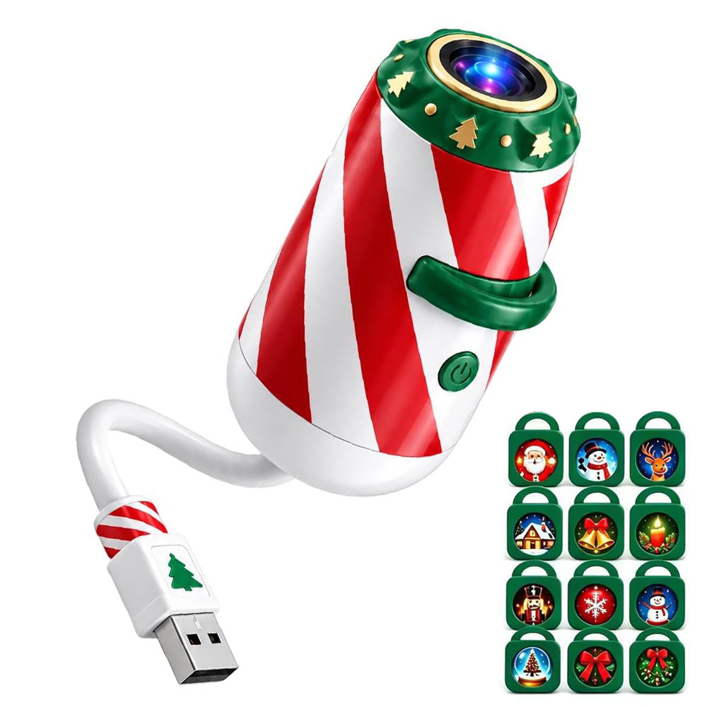 USB Christmas Projection Light with Assorted Lenses for Ceiling Decoration