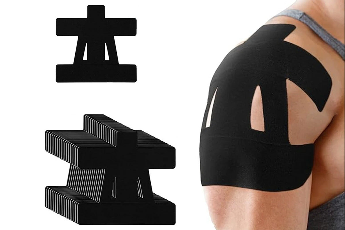20PCS Kinesiology Tape For Shoulder Precut Enhance Elastic Sports Tape For Shoulder Support -Cuticolor