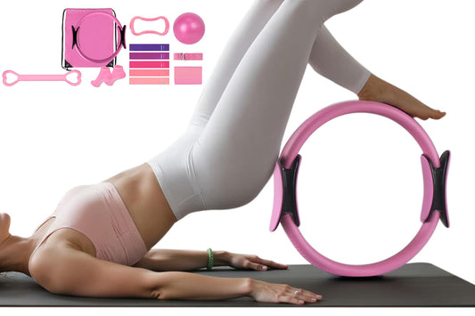 13PCS Home Pilates Essentials Kit Yoga Ring and Ball Resistance Band Pilates