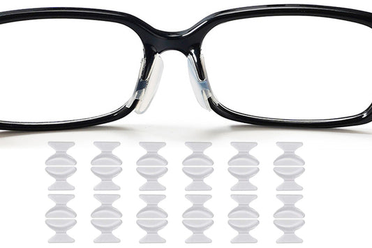 12 Pairs Eyeglass Nose Pads Stick On 1.8mm Anti Slip Adhesive Eyewear Nose Pads Cushions