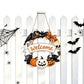 2 Pack Engineered Wood Halloween Ghost Pumpkin Hanging Door Signs