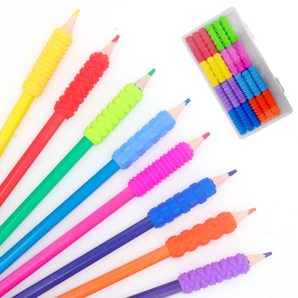 Silicone Textured Sensory Pencil Grip Fidget Toy