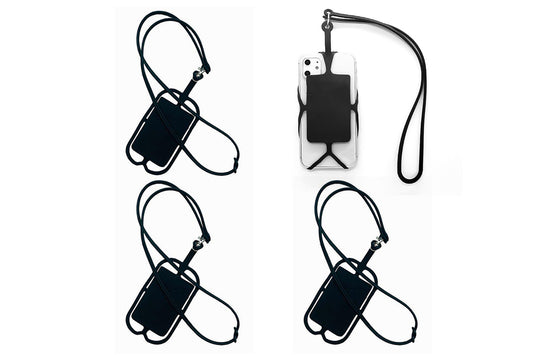 4PCS Universal Cell Phone Lanyard With Adjustable Neck Strap And Card Holder