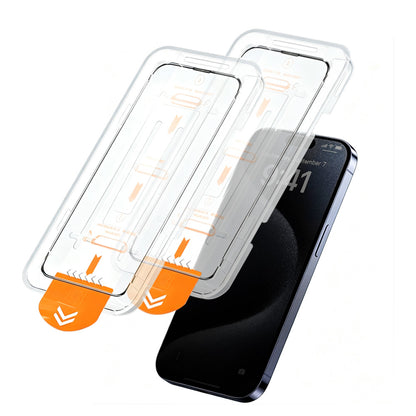 2 Pack Tempered Glass Screen Protector for iPhone 18 Pro and Pro Max-Privacy Viewing