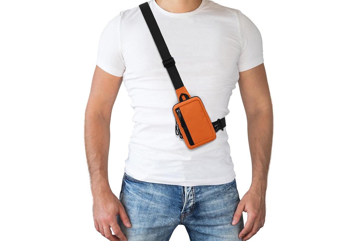Mini Crossbody Sling Bag Travel Daypack Shoulder Bag for Running and Outdoor Use