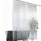 PEVA Thickened Shower Curtain Liner 180x180cm with Rustproof Grommets and Hooks