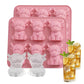 2 Pack 6 Cavity Silicone Highland Cow Ice Cube Molds