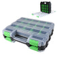 34 Grid Double Sided Tool Organizer Box for Screws Nuts and Small Parts