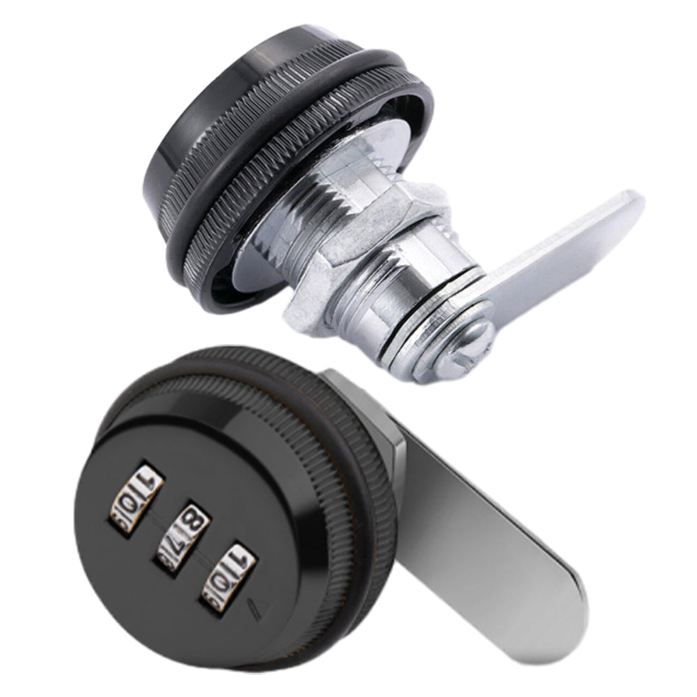 2Pcs 3 Digital Code Combination Cam Lock Furniture Post Box Cabinet Locker