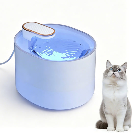 Pet Smart Water Fountain Automatic Shut Off with Red Light Indicator