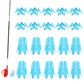 Reusable Plastic Golf Tees Lightweight for Indoor and Outdoor Golf Practice