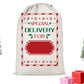 2Pcs Christmas Gift Canvas Bags Santa Sacks Drawstring Christmas Bags