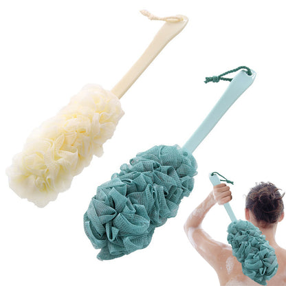 2Pcs Long Handle Shower Bath Brush Set for Back Body Cleaning