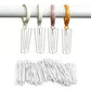 50Pcs 4 Prong Stainless Steel Pinch Pleat Curtain Hooks for Pleated Curtains