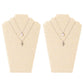 2Pcs Foldable Flannel Necklace Jewelry Bust Display Stands