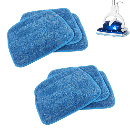2X 3 Washable Steam Mop Pads Compatible with Euroflex Monster Floor Steamer