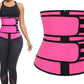 Sweat Waist Trainer for Women Sauna Sweat Belt Slim Body Shaper Corset-Red