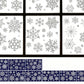 Christmas Window Clings Snowflakes Static Stickers Gold Silver for Holiday Decorations