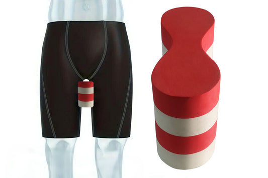 Swimming Pull Float Leg Clip EVA Foam Training Aid for Adults and Beginners - Red