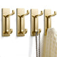 4 Pack Stainless Steel Double Adhesive Hooks with 3kg Capacity