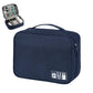 Large Digital Electronics Travel Organizer Bag with Adjustable Dividers