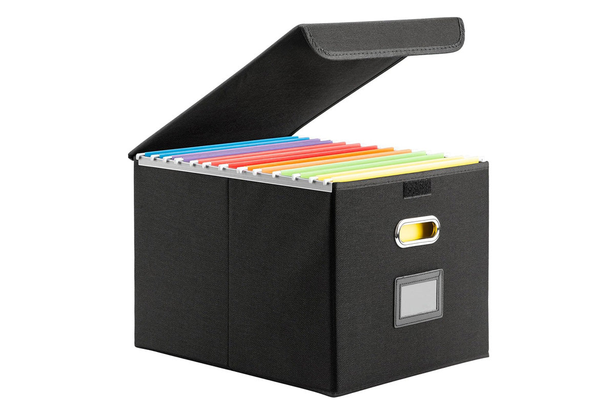 File Organizer Box With Lid Collapsible File Folder Organizer For Office Document