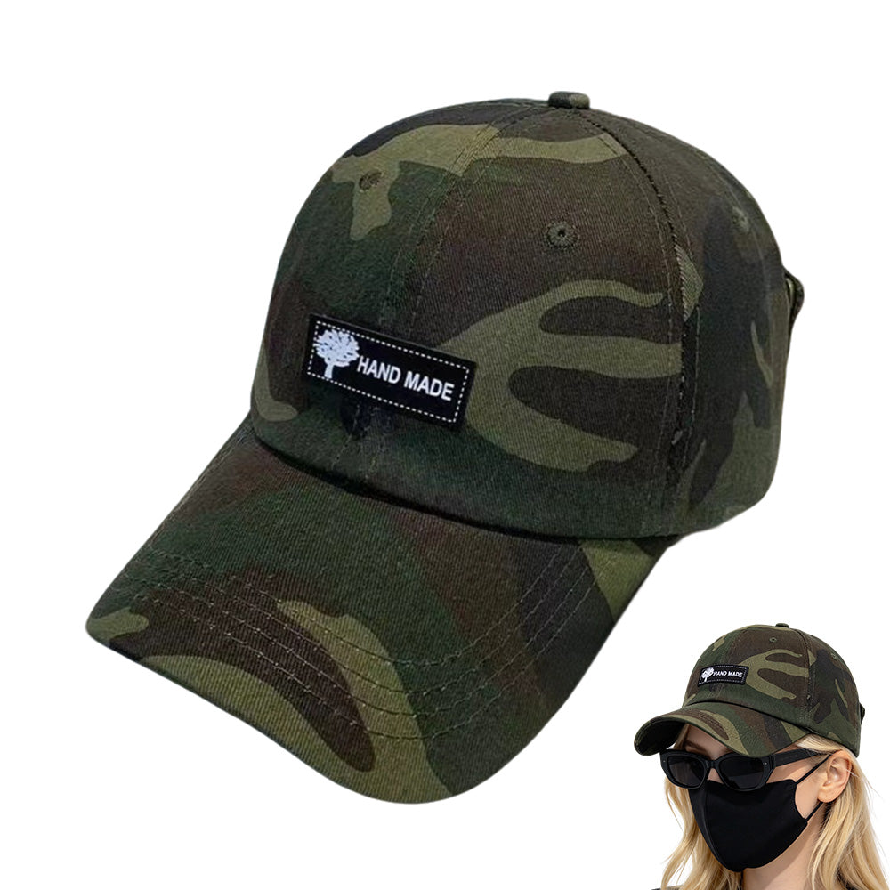 Two in One Adjustable Cotton Blend Eye Shade Baseball Cap