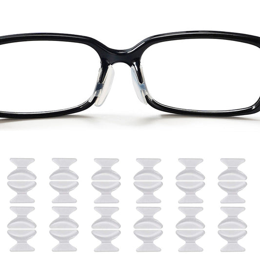 12 Pairs Eyeglass Nose Pads Anti Slip Stick On Adhesive Eyewear Nose Pads Cushions