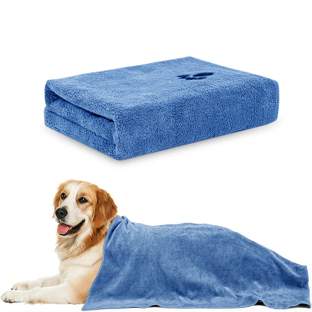 70x140cm Microfiber Pet Towel, Absorbent Drying Towel for Dogs, Lightweight Cloth for Home and Travel