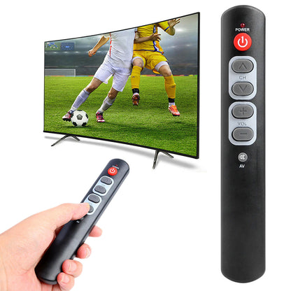 Universal Learning Remote Control for TV Soundbar Elderly Large Button 6 Key Simple