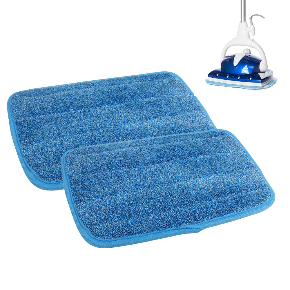 2X 3 Washable Steam Mop Pads Compatible with Euroflex Monster Floor Steamer