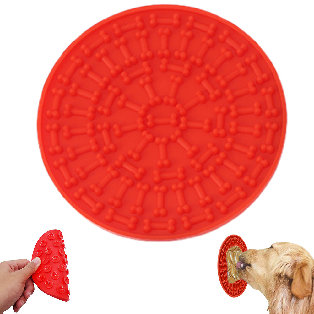 Dog Lick Pad Bath Washing Buddy Suction Grooming Pad Helper Slow Feeder Mat