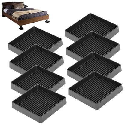 8 Pack Rubber Furniture Leg Floor Protectors with Anti Slip Textured Base