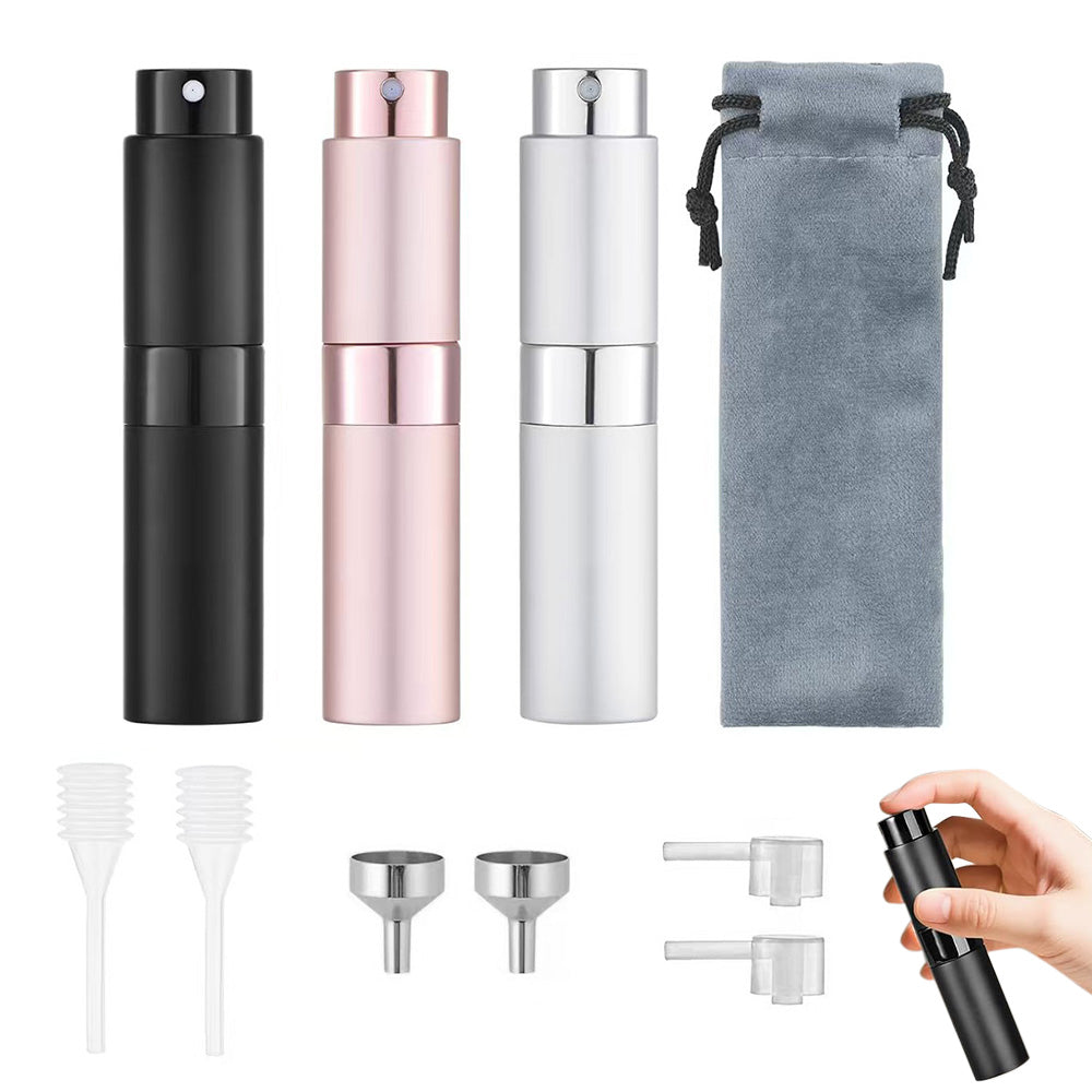 8ml Perfume or Cologne Travel Refillable Spray Bottle Portable Twist-Up Dispenser