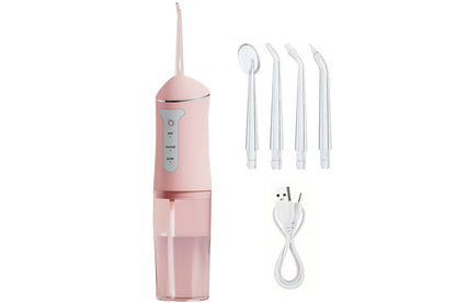 Cordless Electric Water Flosser Teeth Cleaner Floss Irrigator With 4 Jet Tips
