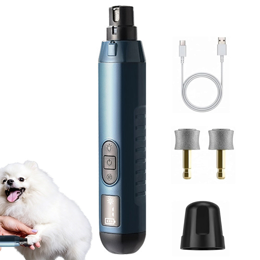 Electric Pet Nail Grinder for Dogs Cats with 5 Speeds LED Light
