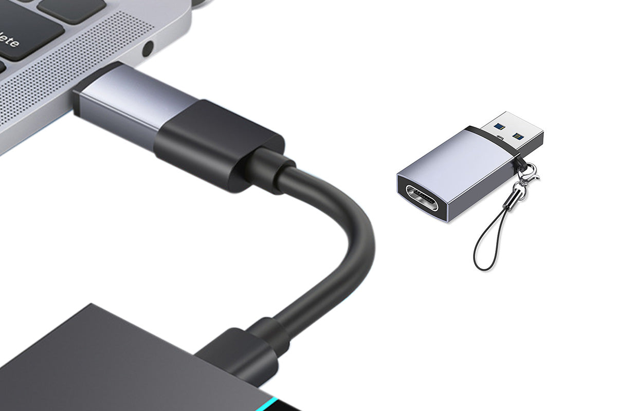 USB to Type C Adapter OTG Portable Converter Compatible with MacBook iPad Pro Samsung