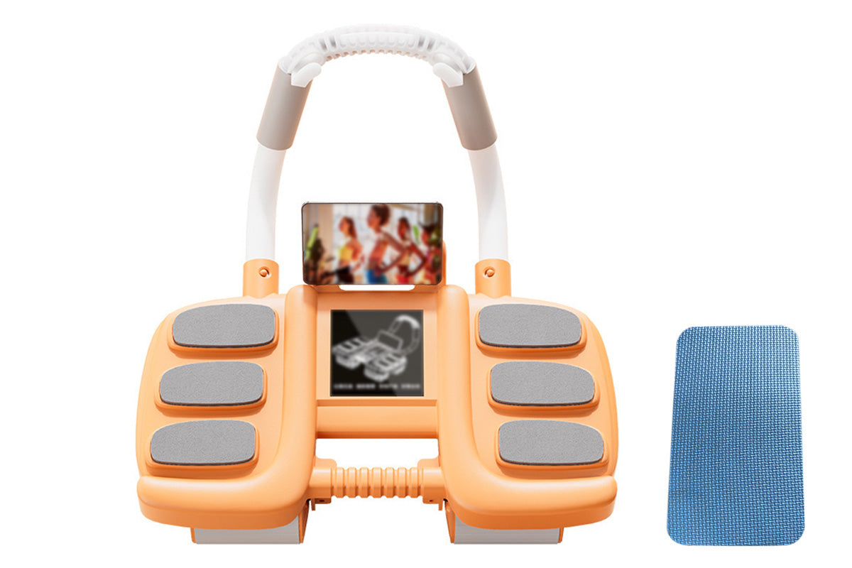 4 Wheel Automatic Rebound Ab Roller with Elbow Support Abdominal Exercise Machine