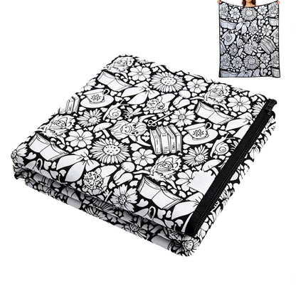 DIY Coloring Blanket Washable Reusable Coloring Mat for Adults Girls Boys-Style 3