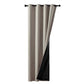 Blackout Curtain Panel with Black Liner Heat & Light Blocking Drapes