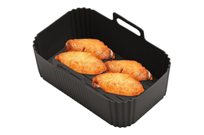 Reusable Silicone Air Fryer Liner for Dual Air Fryer Food Grade Non-Stick & Easy to Clean