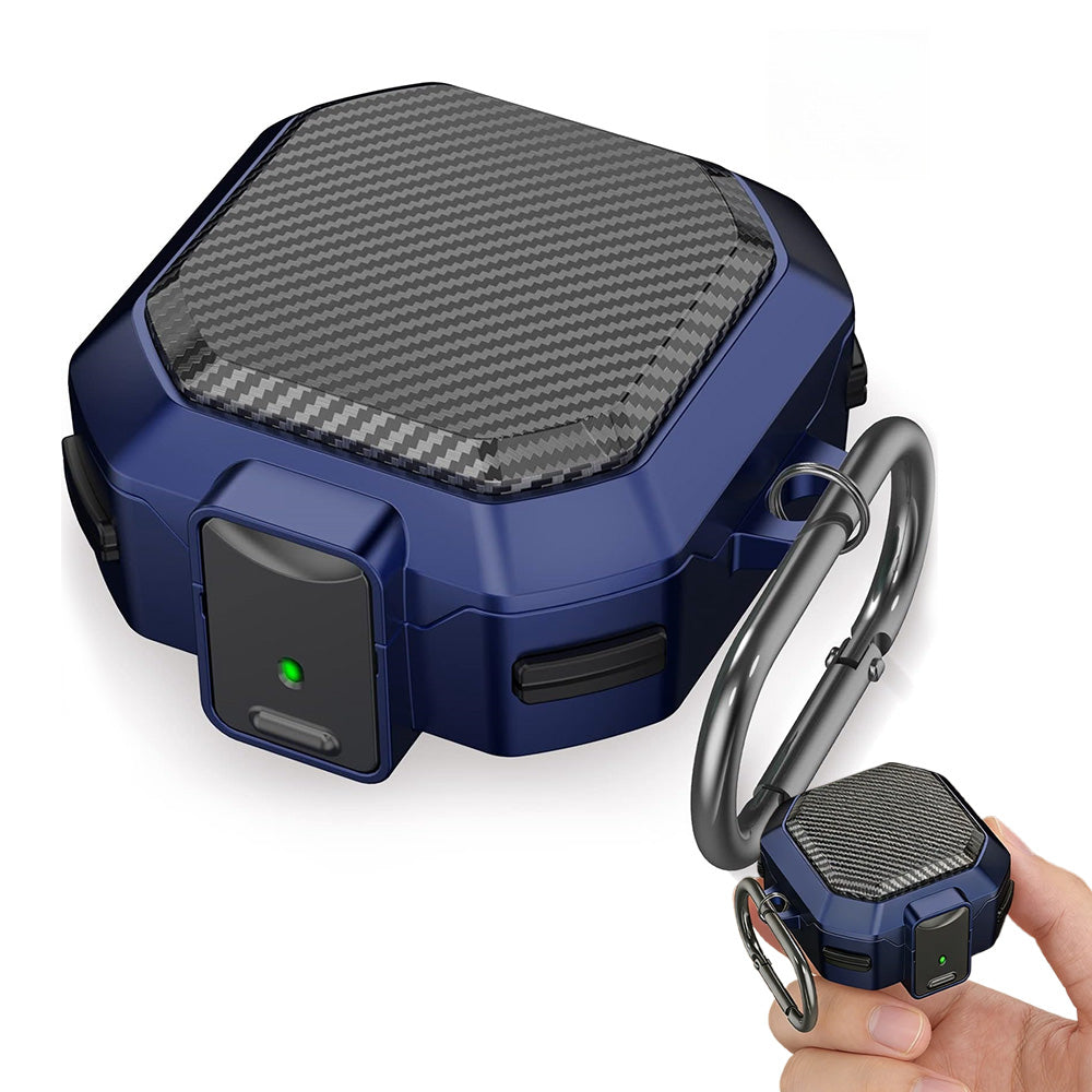 Protective Case for Samsung Galaxy Buds 4 and 4 Pro Shockproof Earbuds Case Cover with Lock Clip