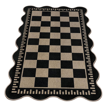 Vintage Low Pile Rug Washable Mat for Living Room Bedroom-Style 1