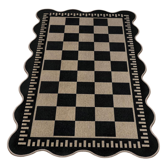 Vintage Low Pile Rug Washable Mat for Living Room Bedroom-Style 1