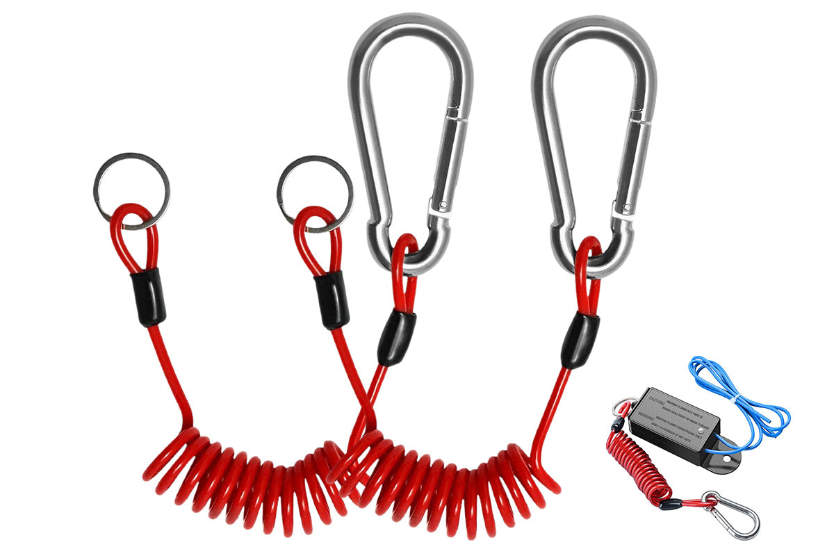 4FT Breakaway Trailer Cable Stainless Steel Safety Brake Cable with Spring