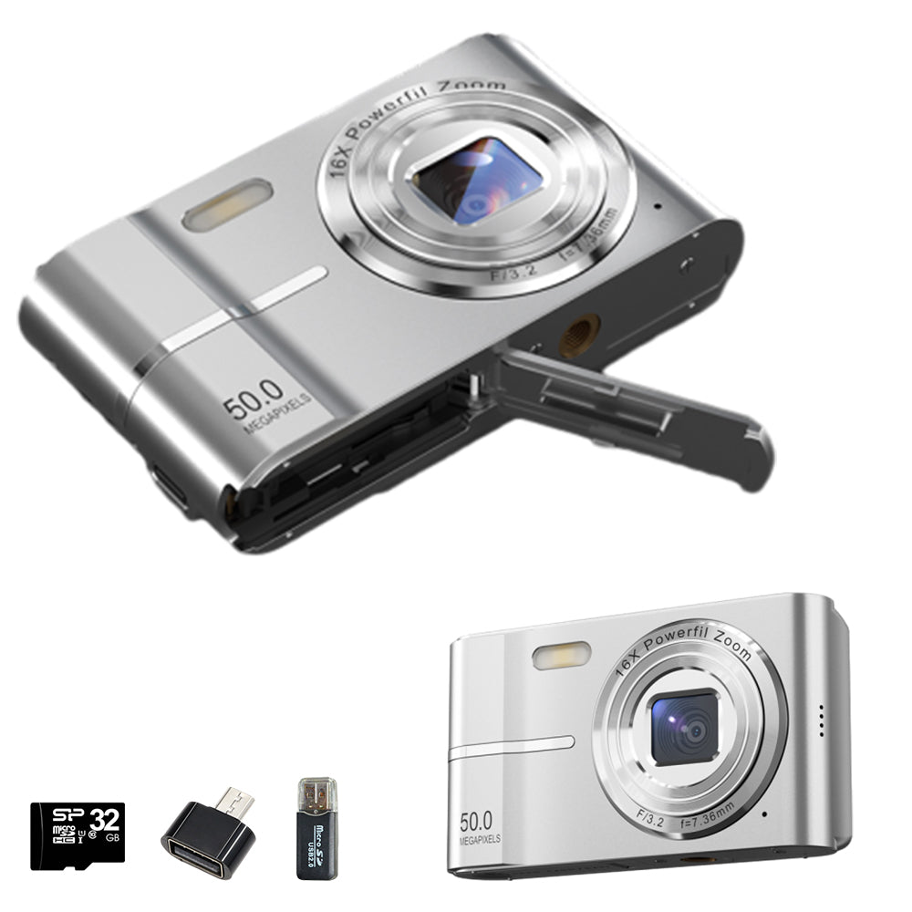 4K Digital Camera Screen Video for Photography with 32GB Memory Card