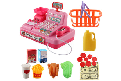 Cash Register Pretend Play Calculator Cash Register Toys with Scanner