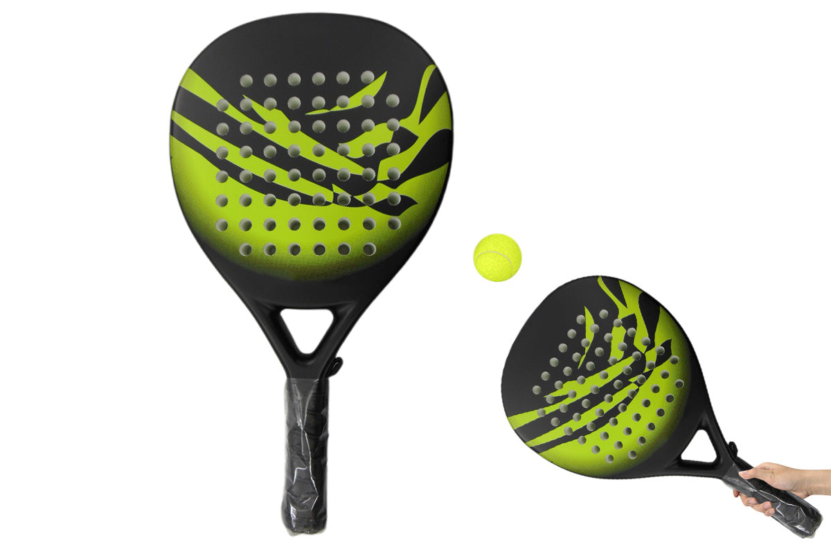 Carbon Fiber Paddle Tennis Racket with EVA Core and Carry Bag for Beach or Court